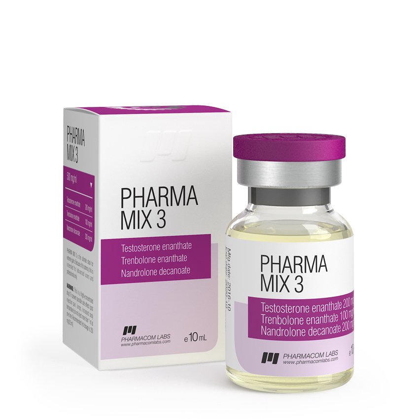 Pharmacom Pharma Mix 3 Test. Enanth;Nandr. Deca;Tren Enanth. 500 mg/ml: 10ml/Vial, 500 mg/ml