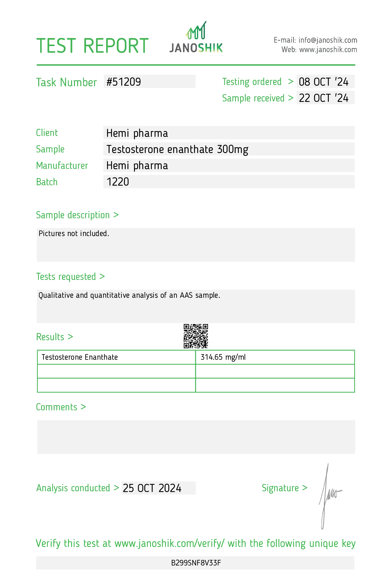 Hemi Pharma Test Enanthate 300 - Image 2